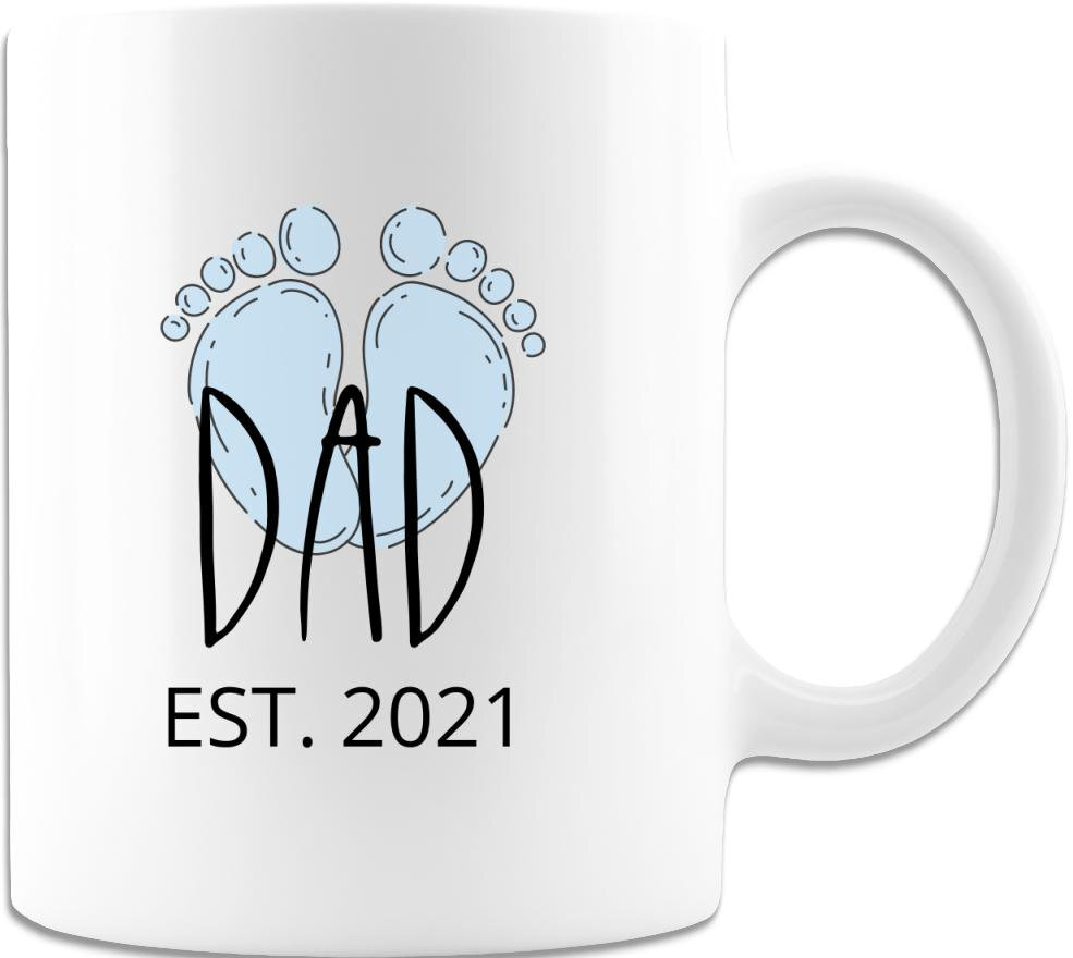 Dad Mug Est 2021 Coffee Mug Makes A Great Gift For New Father Available In 2