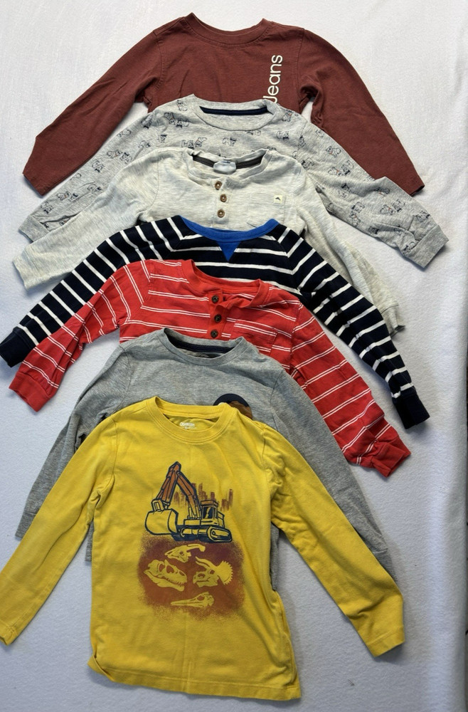 Toddler Boys Long Sleeve Shirt 4T Calvin Klein Tommy Bahama Carter’s Old Navy