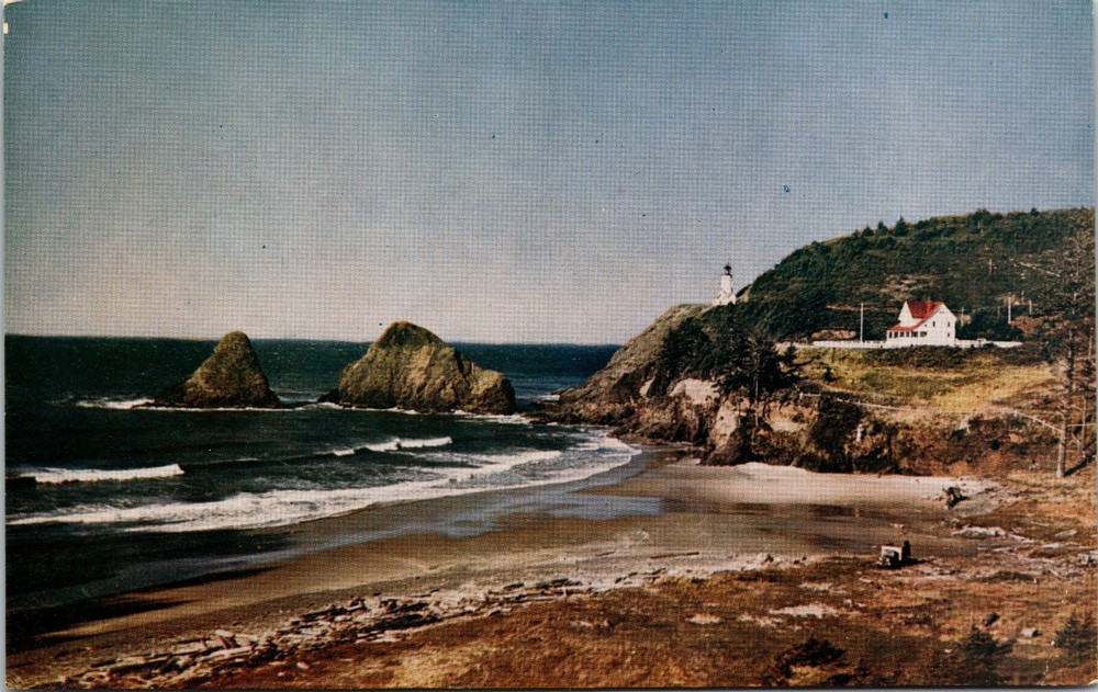 Cape Sebastian on the Coast of Oregon Vintage Postcard
