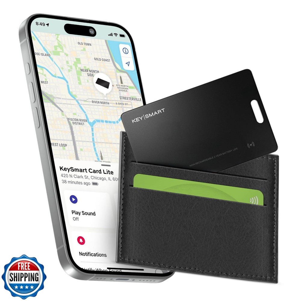 KeySmart SmartCard Lite Wallet Tracker for Apple Find My App