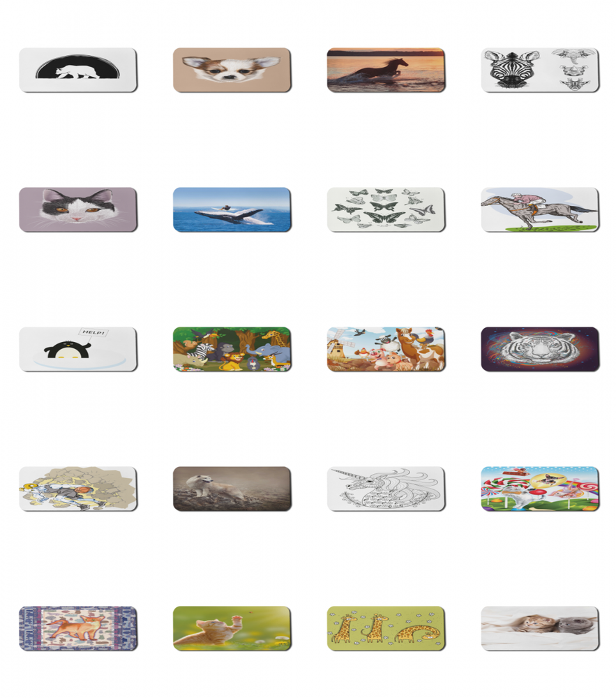 Ambesonne Animal Concept Rectangle Non-Slip Mousepad, 31