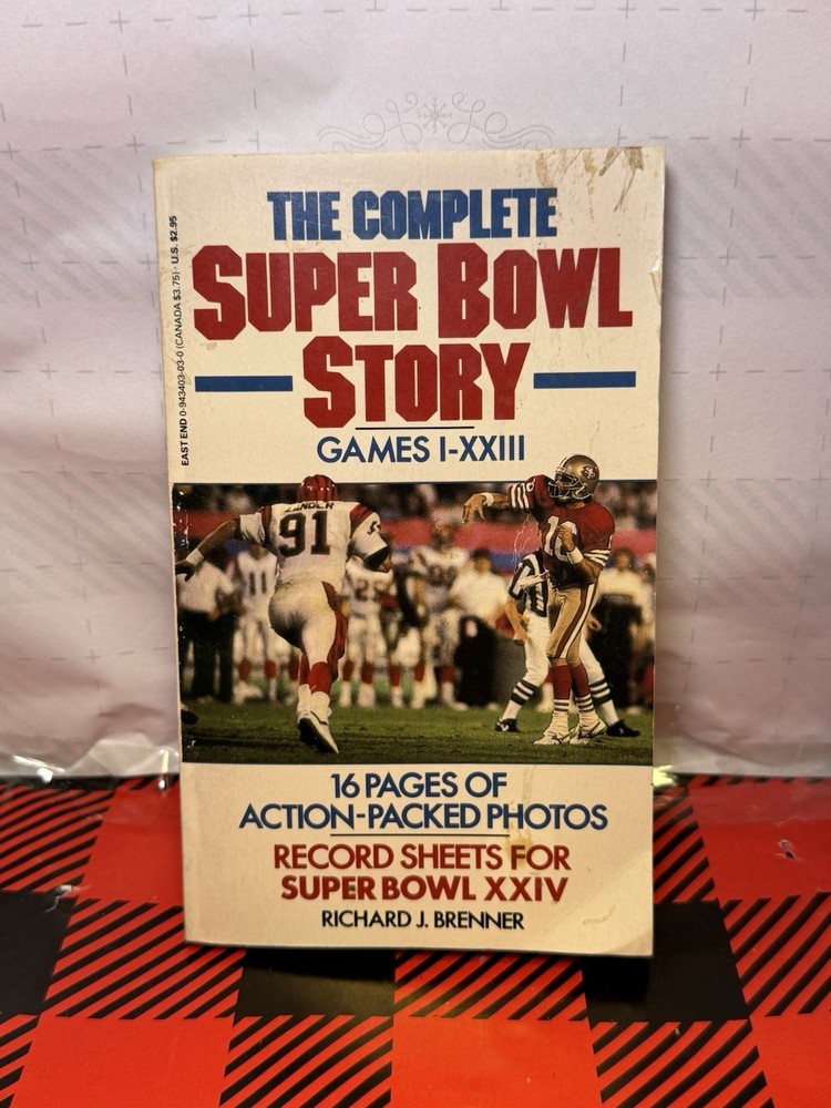 Complete Super Bowl Story: Games I-XXIII-pbk-Richard Brenner-1989-football