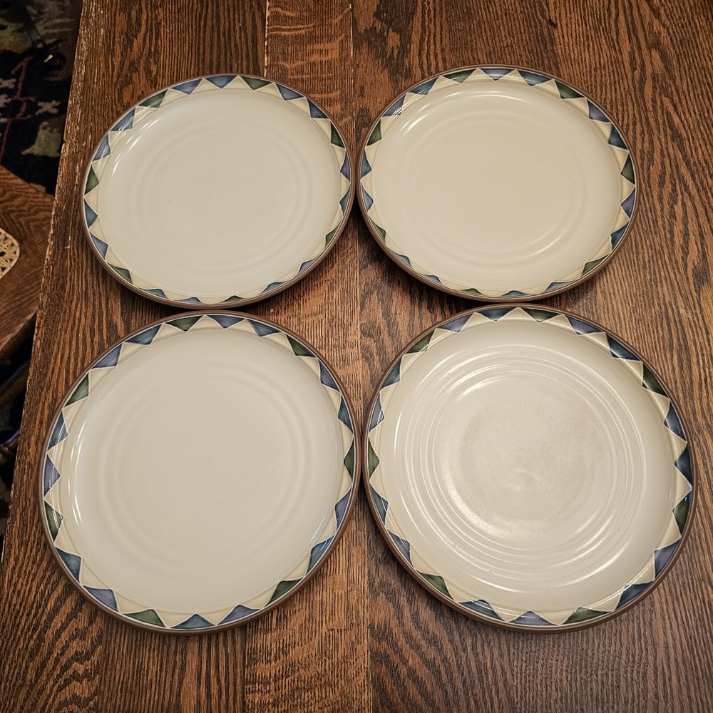 Noritake Abilene Stoneware 8480 Salad Plates Set of 4.  8 1/4