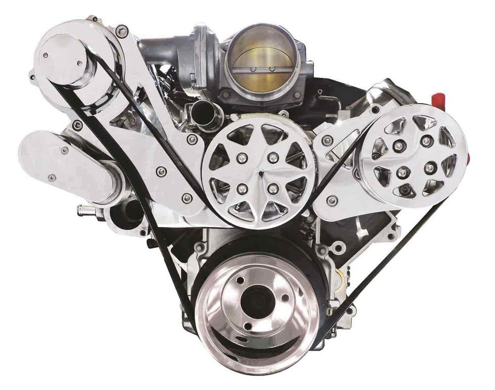 All American Billet FDS-LS-103 Serpentine Belt Front Drive System GM LS1/2/3/6 W