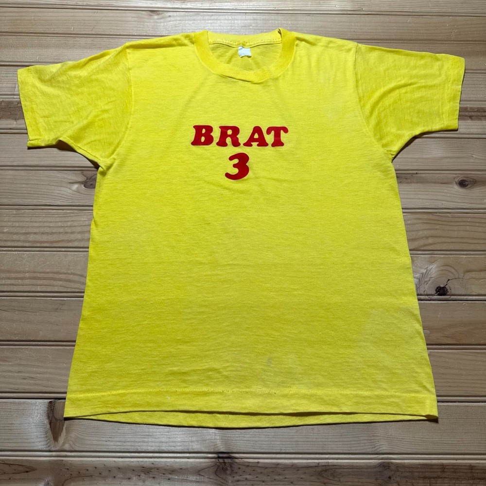 Vintage 70s Brat #3 Jane Streetwear Single Stitch Graphic T-Shirt Men's Small