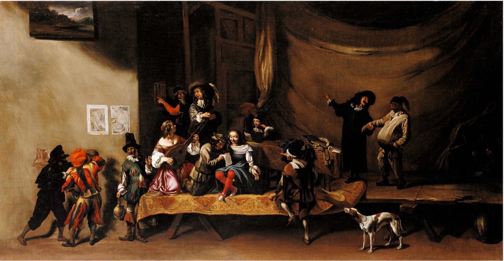 Handpainted 48x24 oil canvas masterpiece The Rehearsal by artist @6440