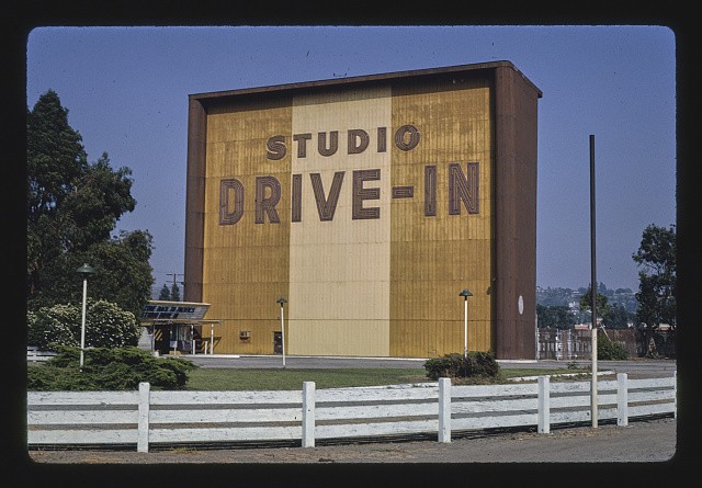 Photo:Culver City California 1991 Studio Drive-In Theater Sign