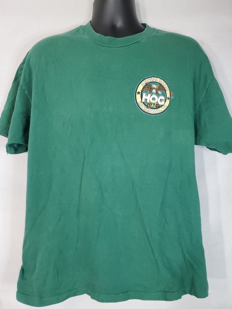 Harley Davidson H.O.G T-shirt Men's Size XL 1995 BIKE WEEK SINGLE STITCH Vintage