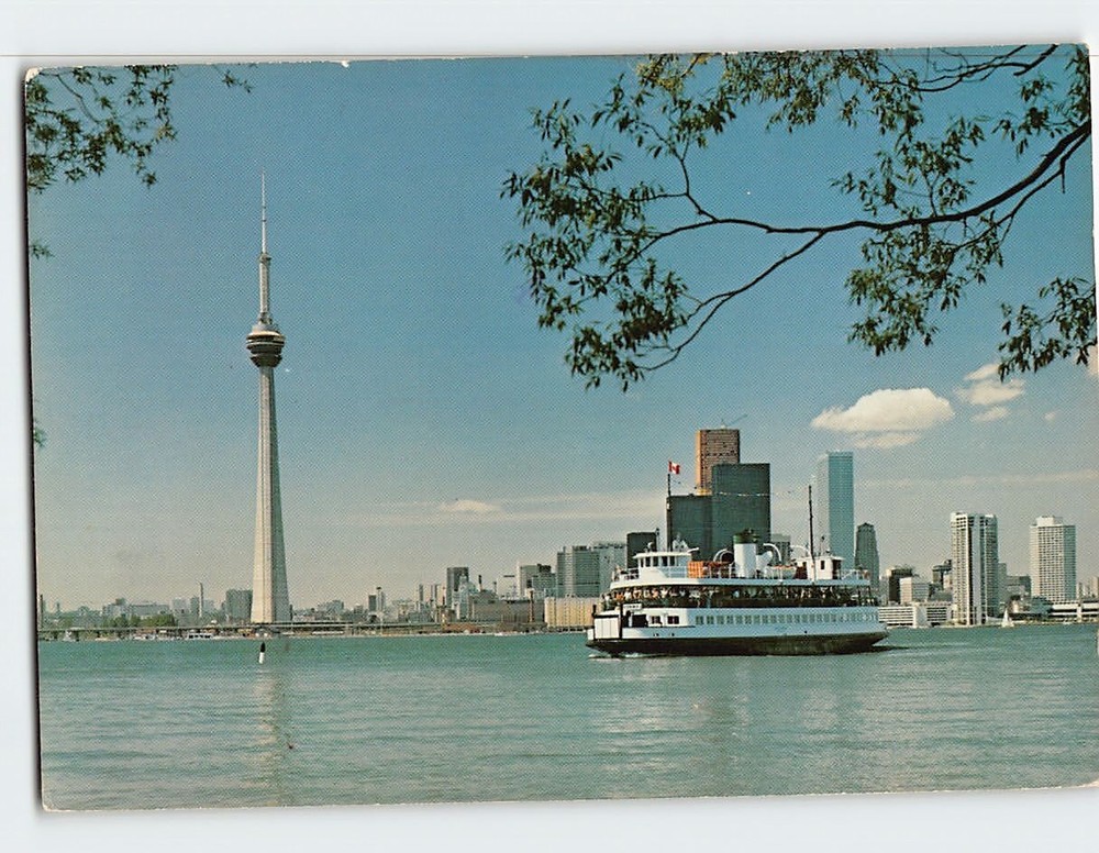 Postcard View of CN Tower Toronto Ontario Canada