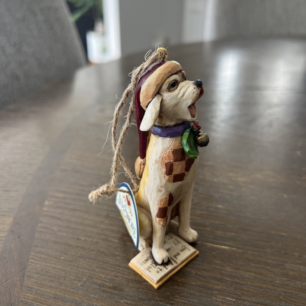 Jim Shore Heartwood Creek Caroling Dog Christmas Ornament #4011162 - No Box 2008