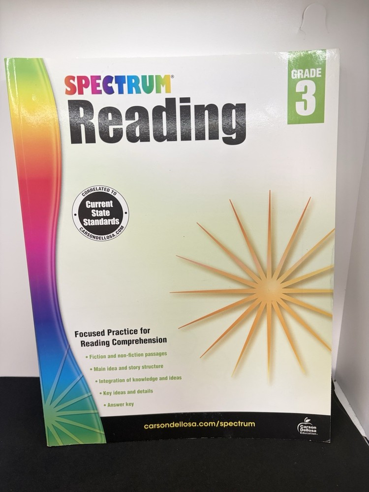 Spectrum Reading Grade 3 Workbook For Reading Comprehension