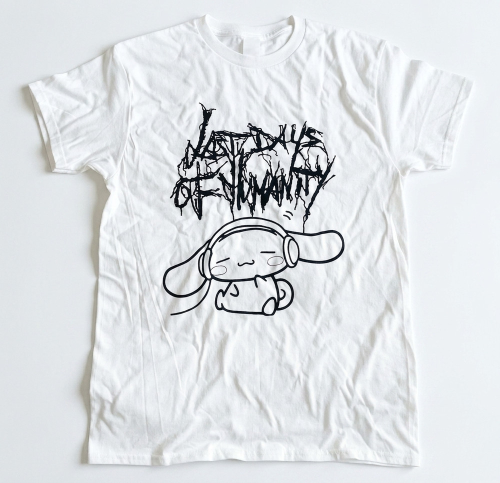 Last Days of Humanity Cinnamoroll Sanrio Size S-5XL Unisex Cotton T-shirt BO1253