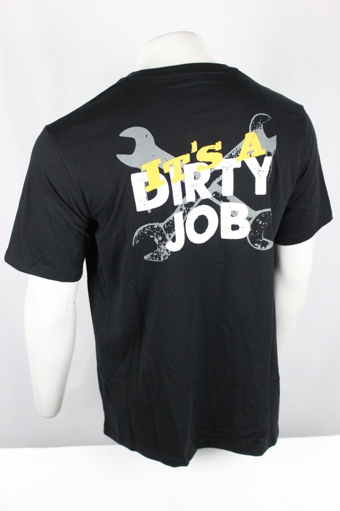 CAT Caterpillar Men's Dirty Job Graphic Tee Short Sleeve Shirt Black 8010007