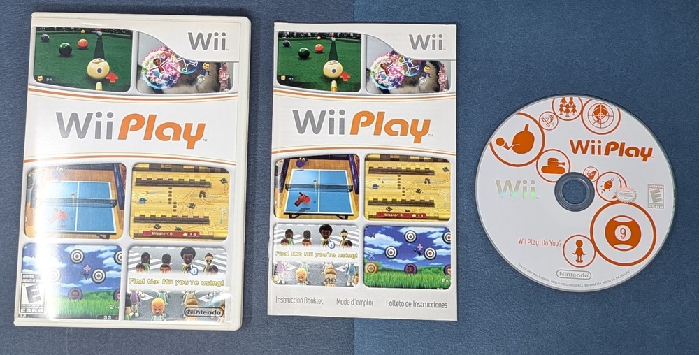 Nintendo Wii Play Complete CIB - Game Manual Included