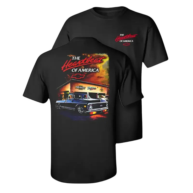 Heartbeat of America Vintage Chevy Truck T-Shirt, Classic Pickup Graphic Tee