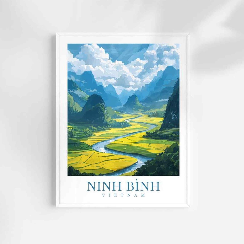 Ninh Binh Travel Print Wall Art Ninh Binh Wall Hanging Home Dcor Ninh Binh Gift