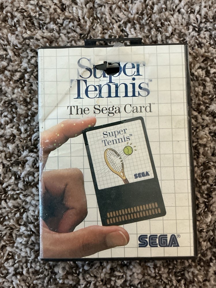 Super Tennis Sega Master System Cartridge and Case