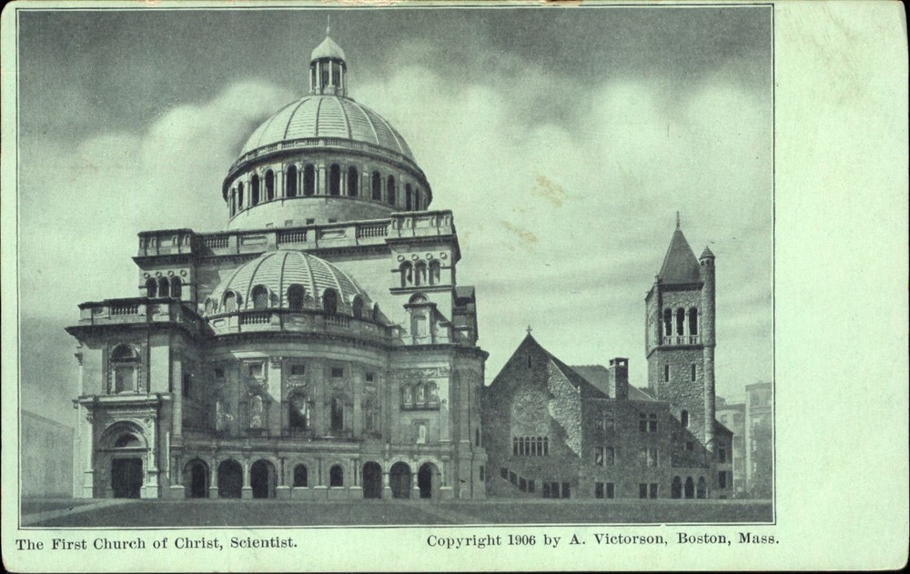 First Church of Christ Scientist Boston Massachusetts ~ UDB c1905 postcard