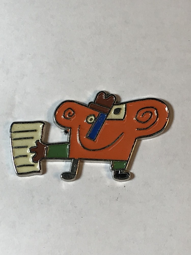 PIN ABSTRAC ART ORANGE AND GREEN READING