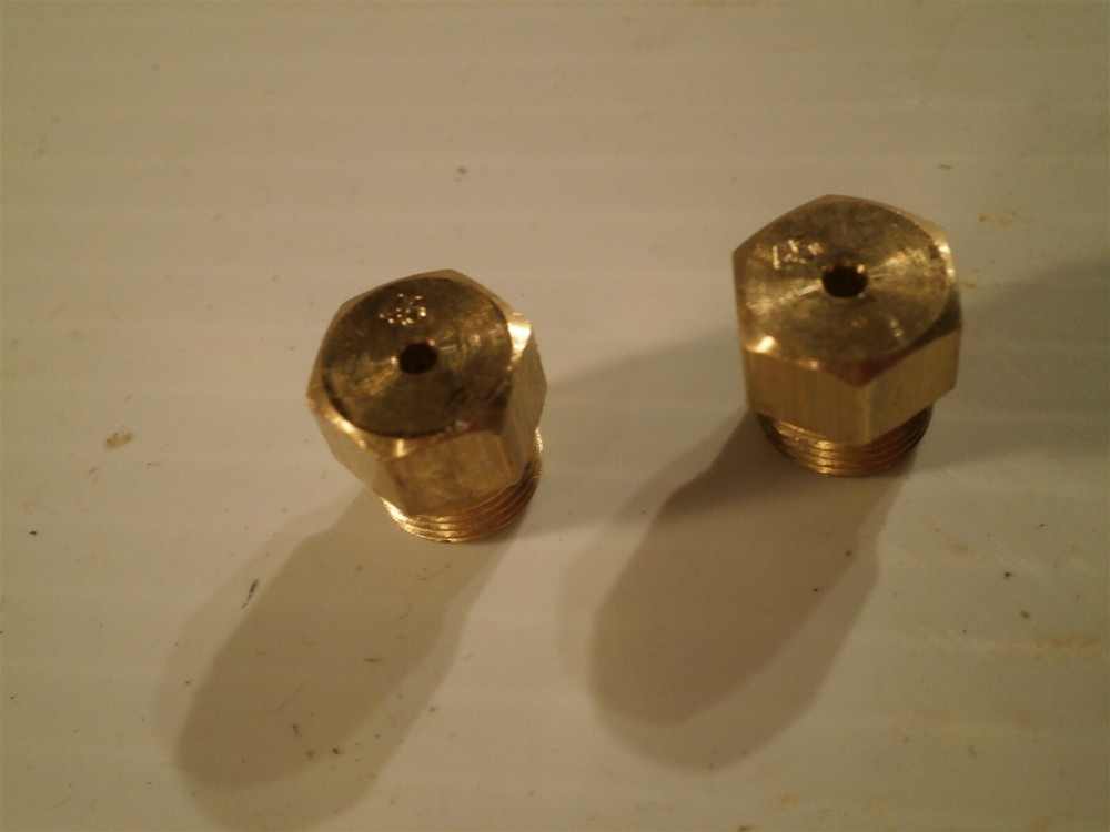 Lot of 2: Brass Burner Orifices No. 46
