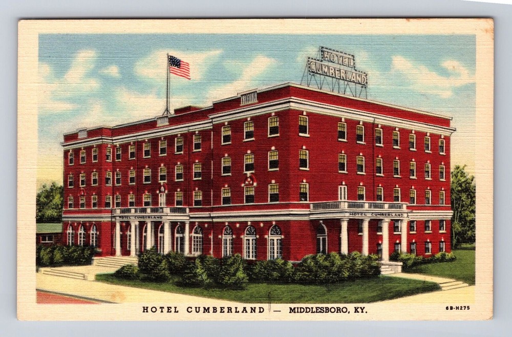 Middlesboro KY-Kentucky, Hotel Cumberland, Vintage Postcard