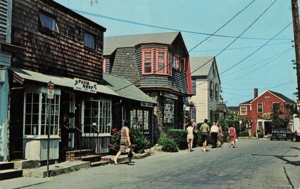 Bearskin Neck Shopping Area - Rockport Massachusetts MA - Postcard