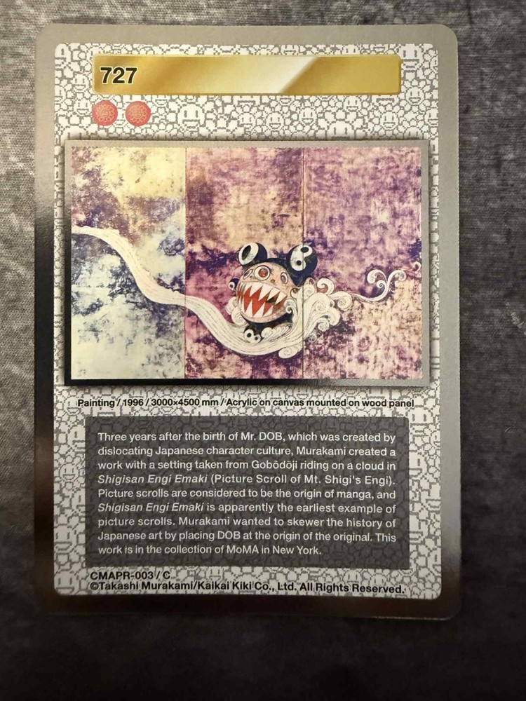 727 Murakami Flowers Card Cleveland Art Exhibit 2025
