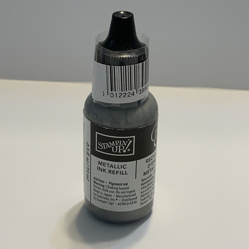 Stampin Up METALLIC Ink Refill SILVER Reinker Refills Inks
