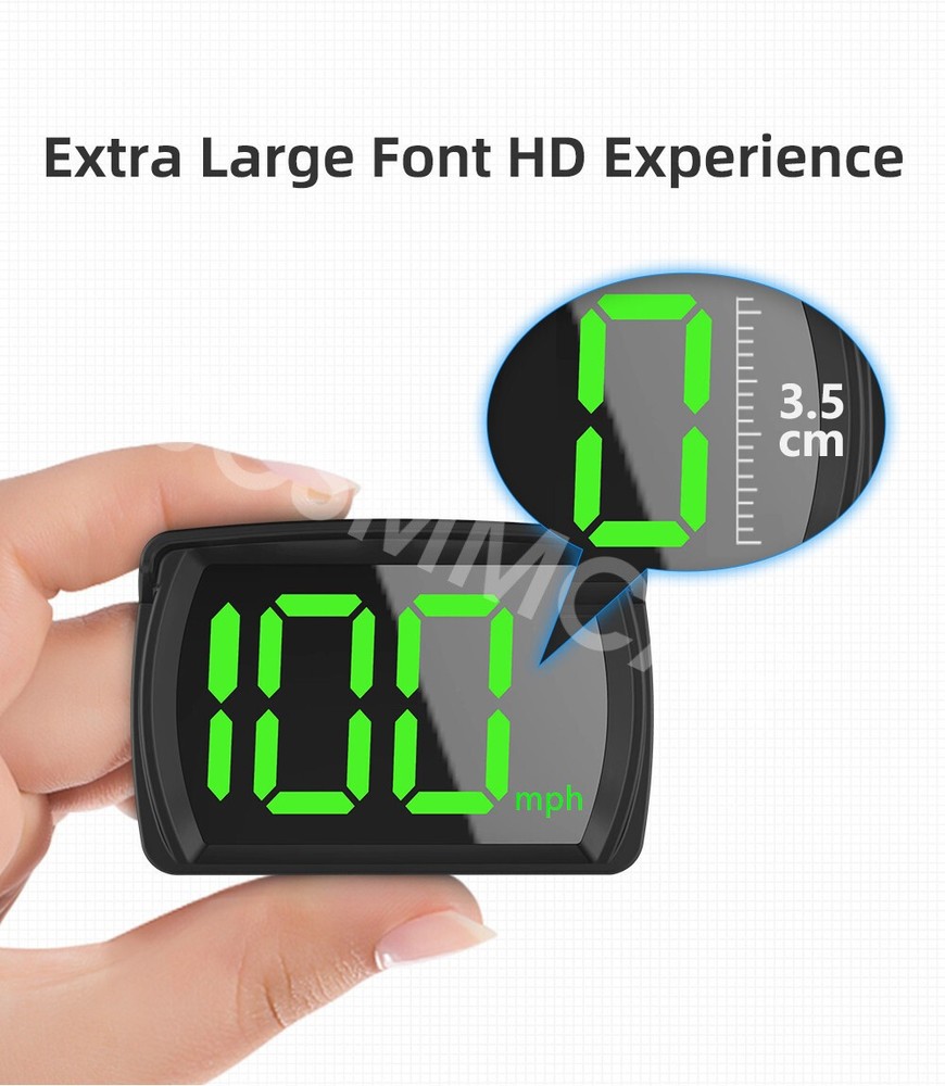GPS Digital Speedometer HUD for Car Bus MPH Speed Display Accessory