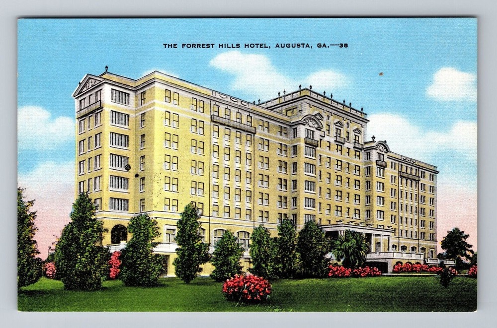 Augusta GA-Georgia Forrest Hills Hotel Vintage Postcard