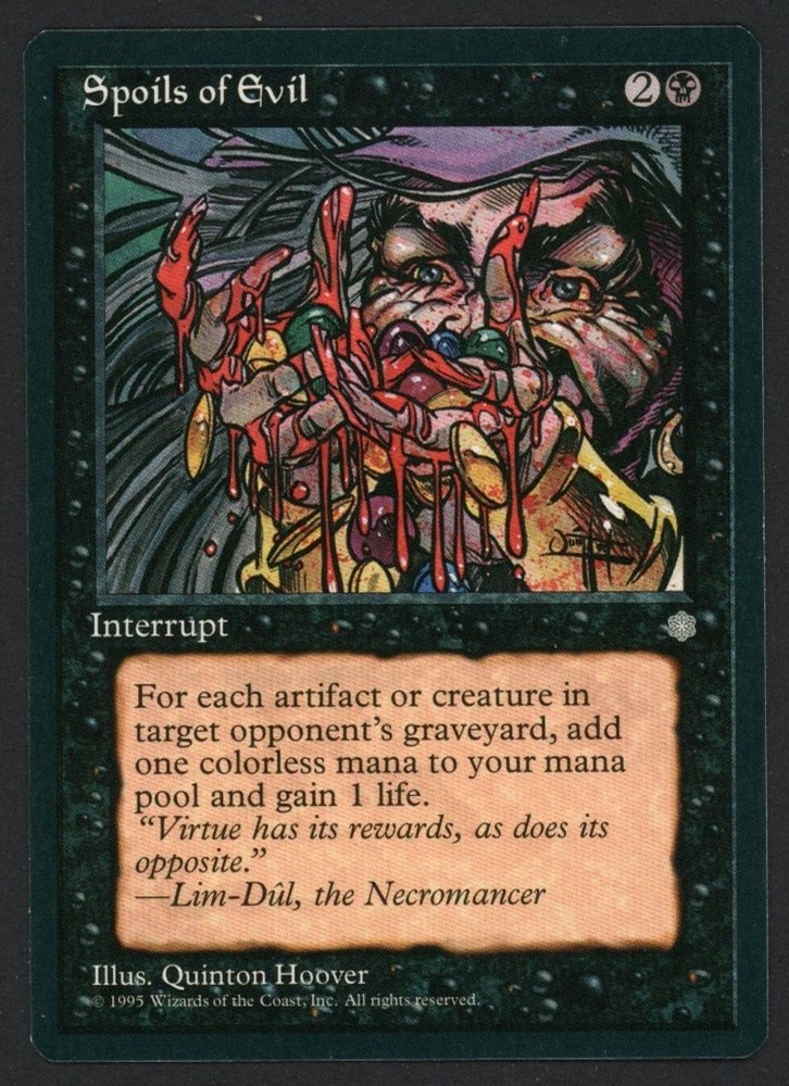 ***Spoils of Evil*** MTG Ice Age Magic Kid Icarus