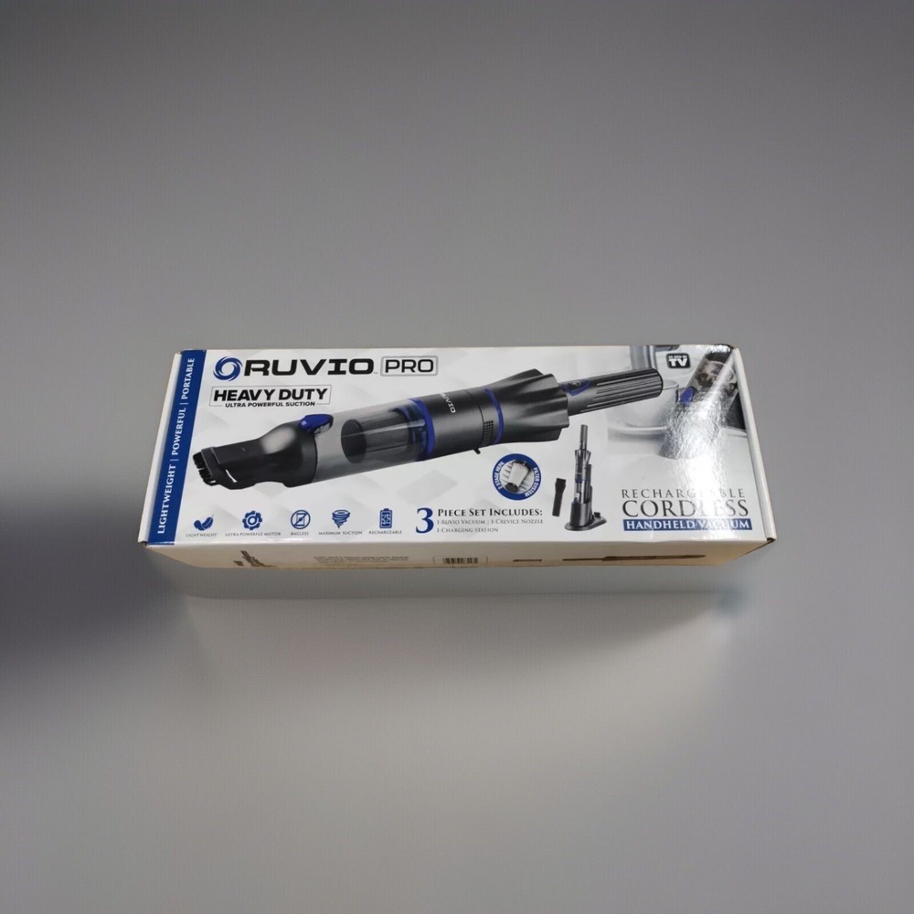 NEW RUVIO PRO RECHARGEABLE CORDLESS HANDHELD VACUUM Pro Powerful Performance