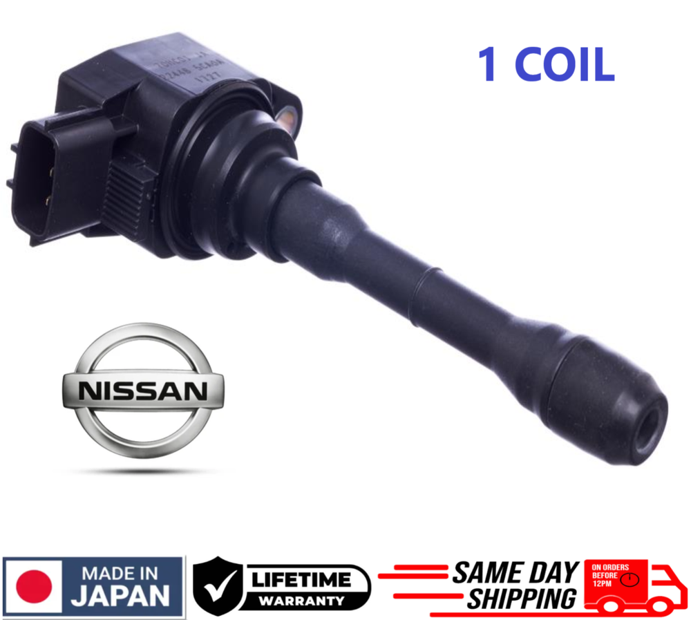 x1 GENUINE Ignition Coil For 2016-2021 Infiniti Q50 Q60 3.0L V6, 22448-5CA0A