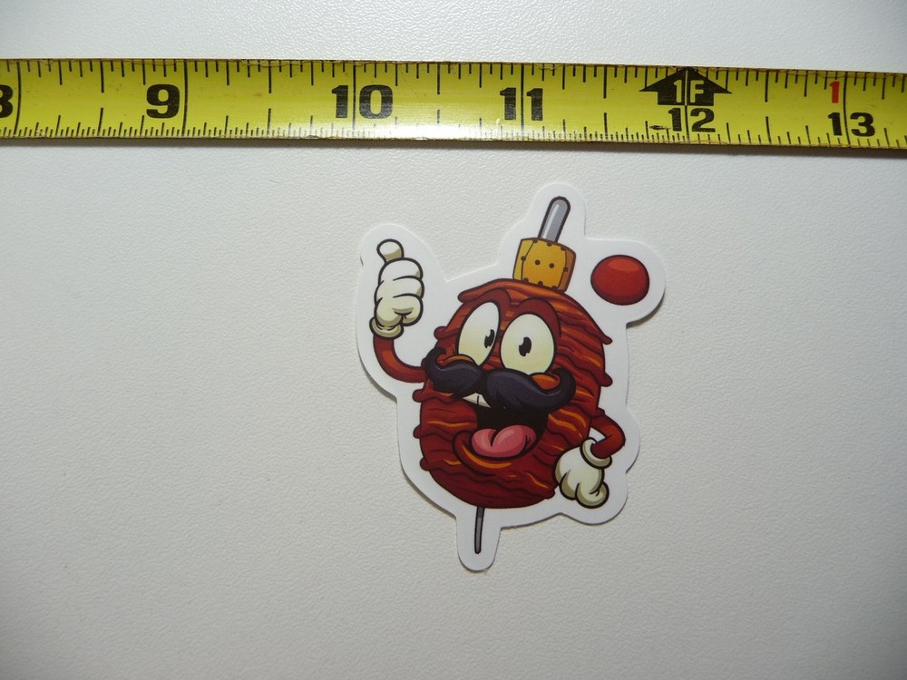 Happy Shawarma Food Lover Decal Sticker for Dinner Supper