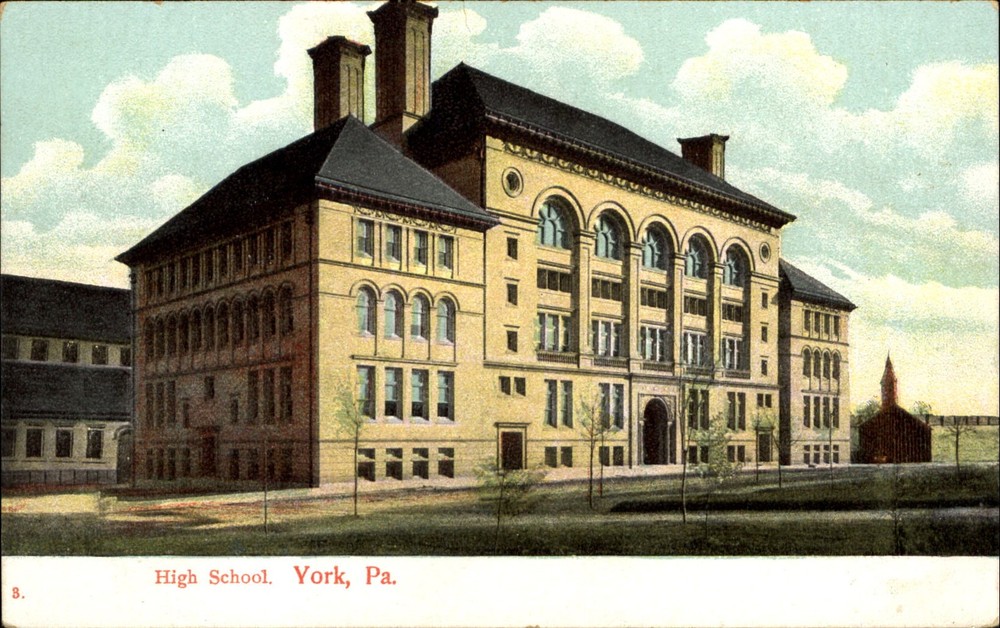 High School ~ York Pennsylvania ~ 1908 to CARRIE MYERS Siddonsburg PA