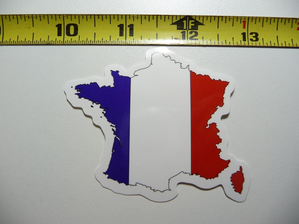 France Map Flag Outline Sticker for Laptop Decal