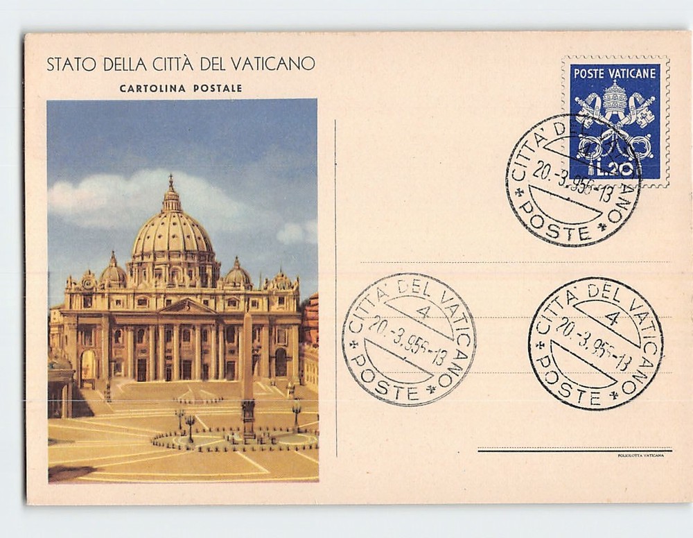 Postcard St. Peter's Basilica Vatican