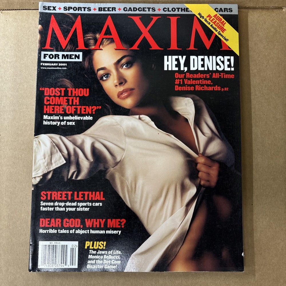 Maxim for Men Magazine February 2001 Denise Richards