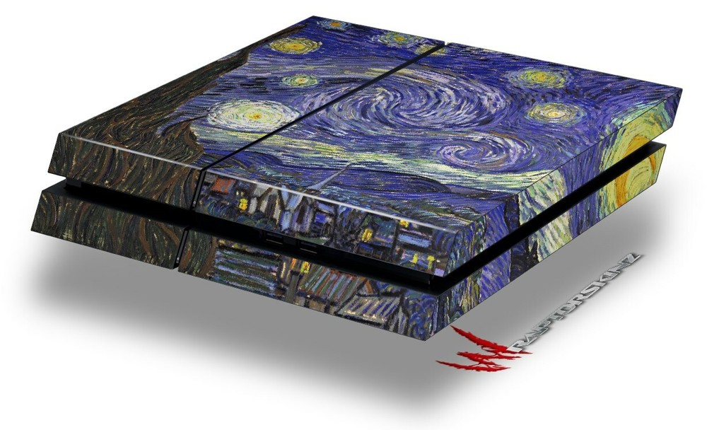 Skin for original PS4 Gaming Console Vincent Van Gogh Starry Night