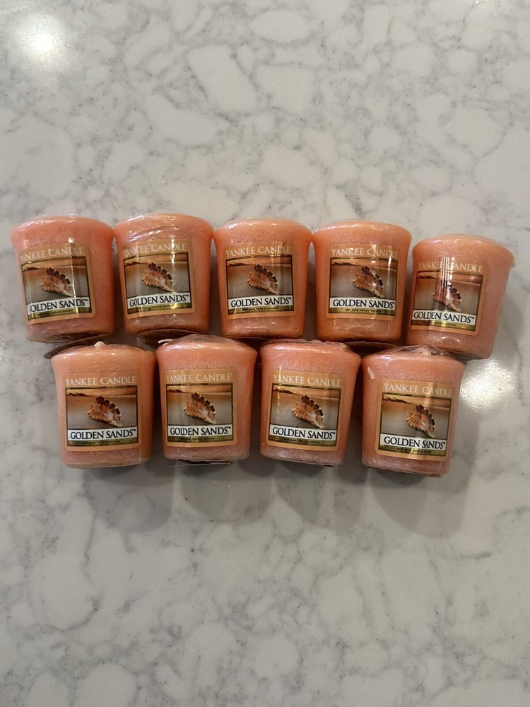 New Yankee Candle Golden Sands Votives - Lot of 9 Retired Scent