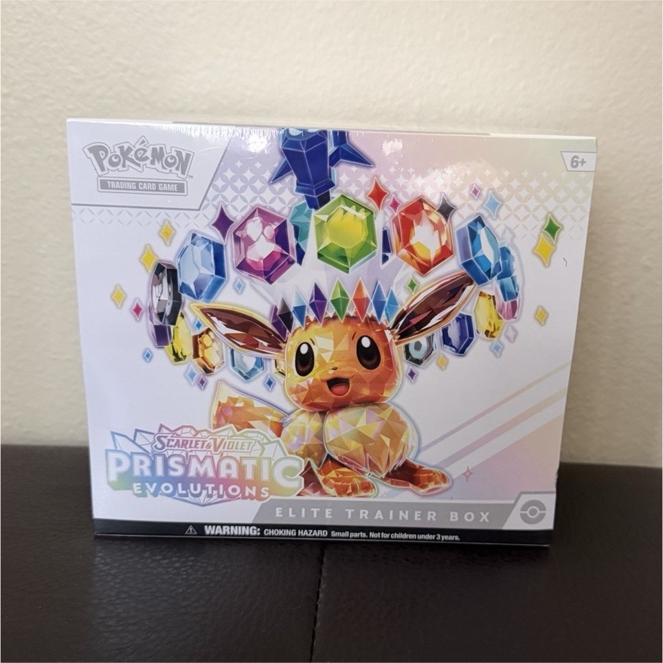 1 Pokémon Prismatic Evolutions Elite Trainer Box Eevee English Sealed