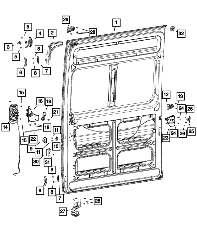Genuine Mopar Reinforcement Right 68134172AA