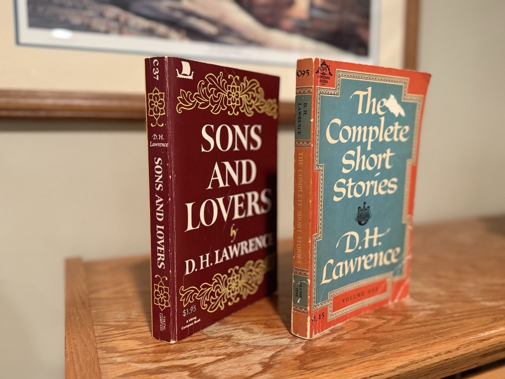 Lot of 2 Vintage D H Lawrence PB Books Sons and Lovers The Complete Short Storie