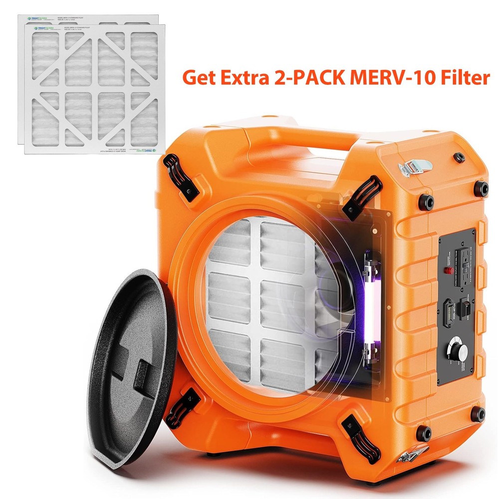 ALORAIR PureAiro HEPA Pro 970 Air Scrubber 4-Stage Filtration w/UV-C Light Tech