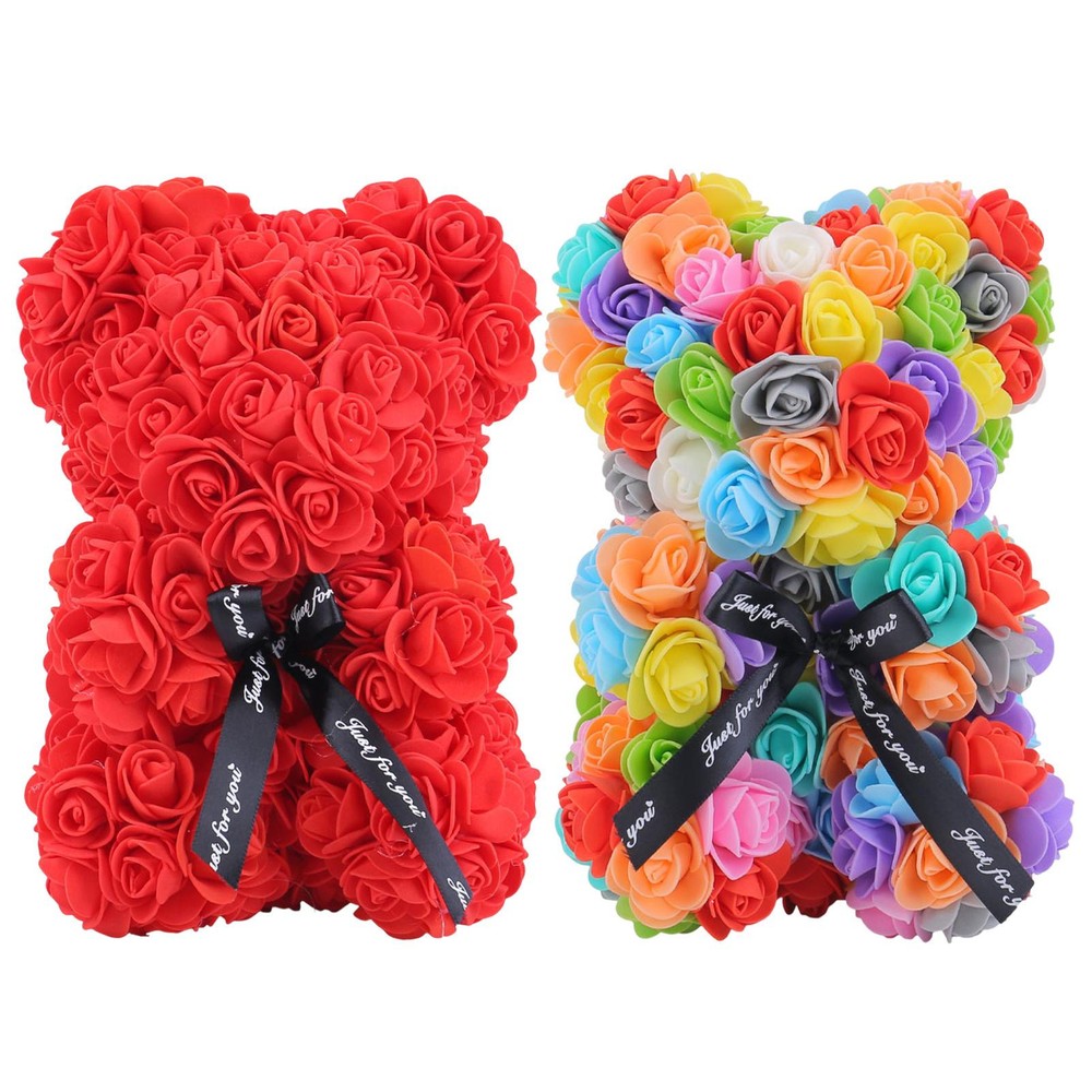 Flower Floral Foam Rose Teddy Bear Romantic Valentine's Day Gift Girlfriend Wife
