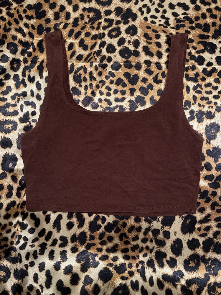 Forever 21 Brown Cropped Tank Top