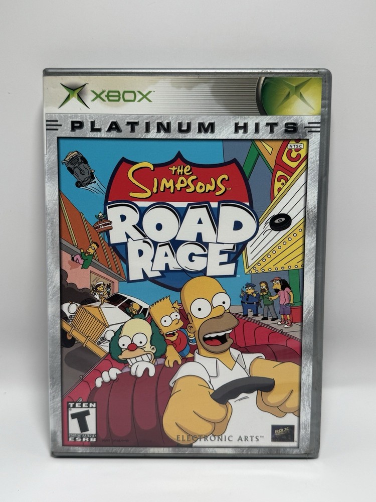 The Simpsons: Road Rage (Original Xbox) Platinum Hits CIB COMPLETE & TESTED