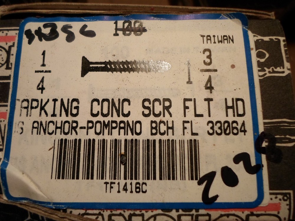 100 Tapking 1/4 x 1 3/4