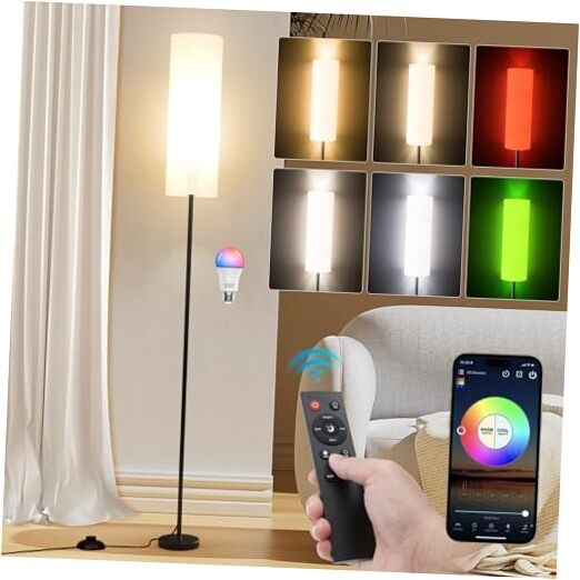 Frideko Floor Lamps for Living Room, Dimmable 3 Colors Temperature, Modern