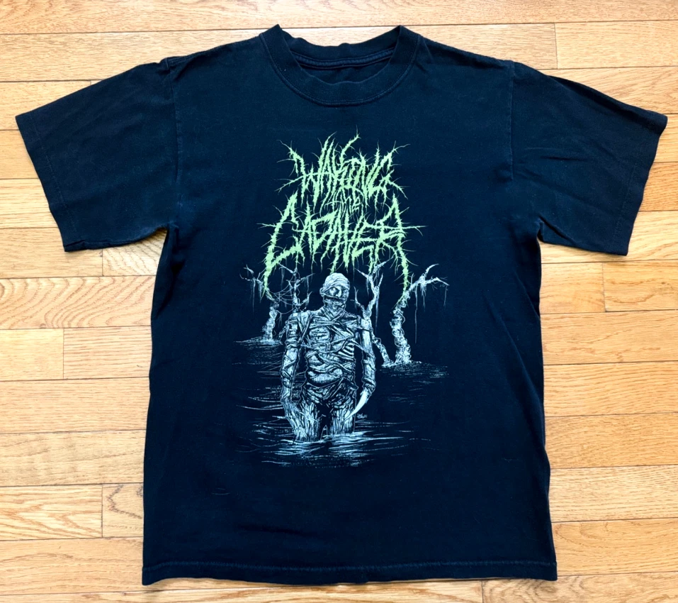 Rare Waking the Cadaver Concert Metal Band Cotton T-Shirt QA1908
